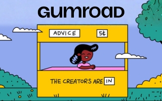 Gumroad Banner with lemonade stand