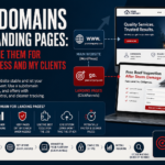 Infographic showing how a subdomain can separate landing pages from a main website for better testing, tracking, flexibility, and funnel management.